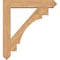 Ekena Millwork Merced Arts and Crafts Smooth Bracket w/ Offset Brace, Western Red Cedar, 7 1/2"W x 40"D x 44"H BKT0806X40X44MRC03SWR - alternate 3
